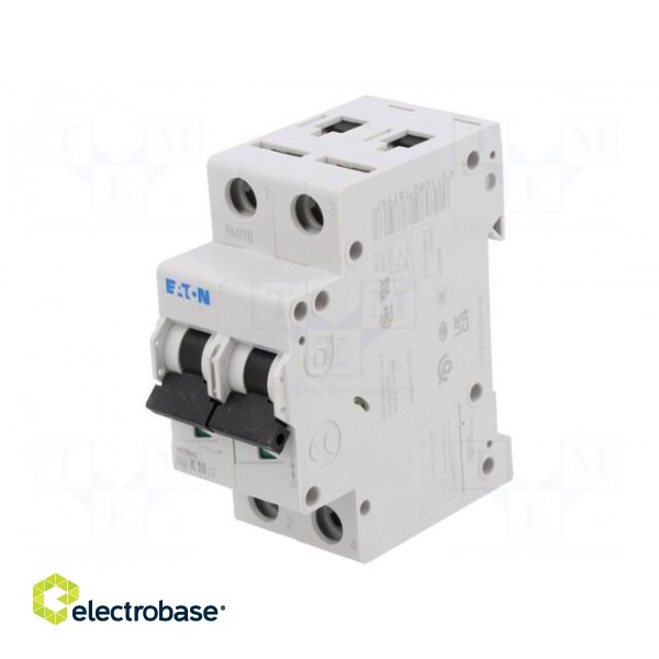 Circuit breaker | 230/400VAC | Inom: 10A | Poles: 2 | Charact: K | 15kA image 1