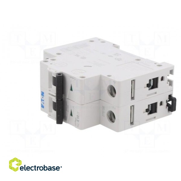 Circuit breaker | 230/400VAC | Inom: 10A | Poles: 2 | Charact: K | 15kA image 2