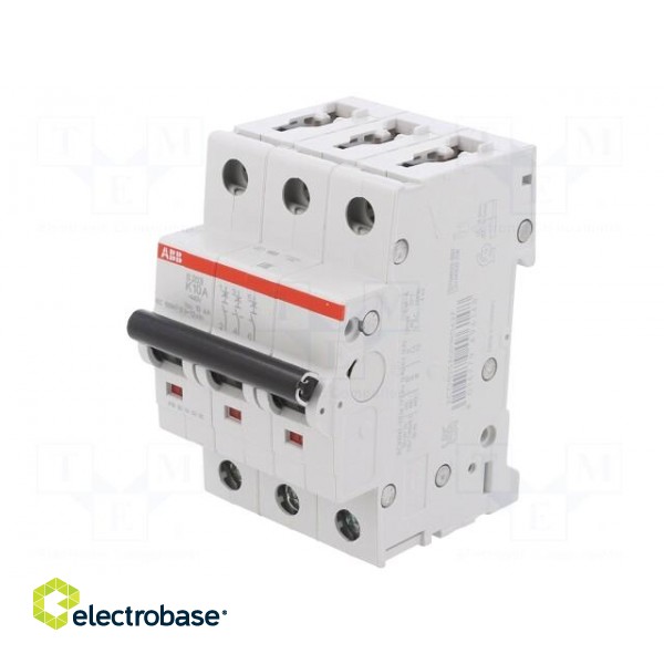 Circuit breaker | 230/400VAC | Inom: 10A | Poles: 3 | Charact: K | 6kA image 1