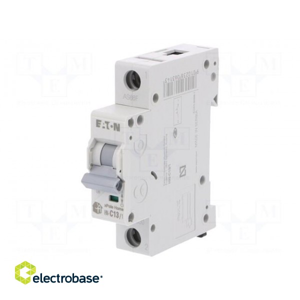 Circuit breaker | 230/400VAC | Inom: 13A | Poles: 1 | DIN | Charact: C image 1