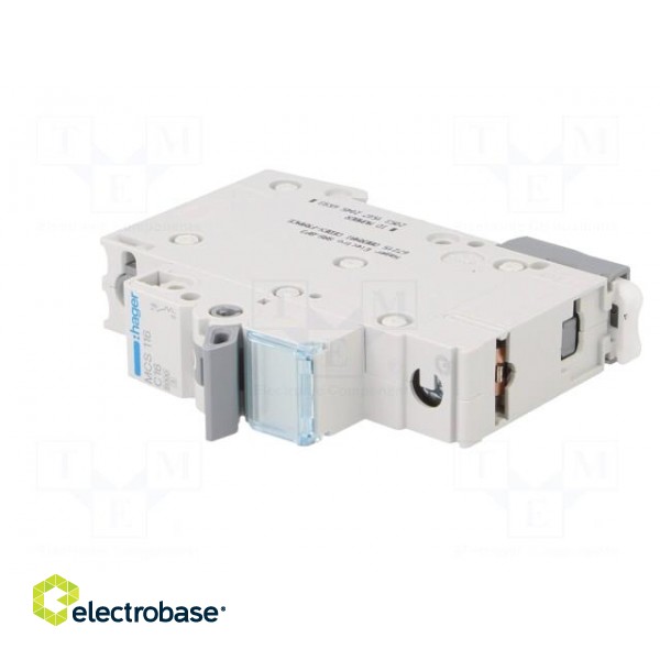 Circuit breaker | 230/400VAC | Inom: 16A | Poles: 1 | Charact: C | 6kA image 2