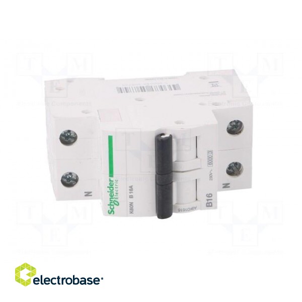 Circuit breaker | 400VAC | 16A | Poles: 1+N | DIN | Charact: B image 9