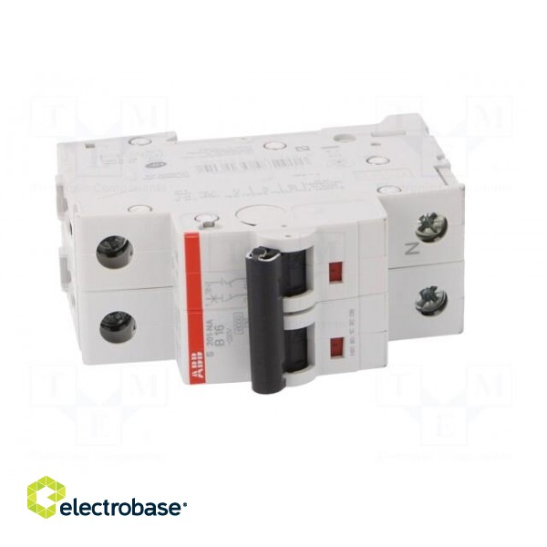 Circuit breaker | 230/400VAC | Inom: 16A | Poles: 1+N | Charact: B | 6kA image 9