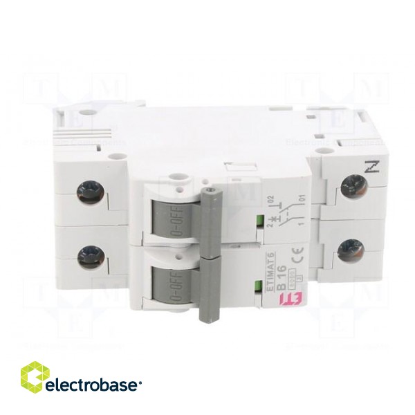 Circuit breaker | 230/400VAC | Inom: 16A | Poles: 1+N | Charact: B | 6kA image 9