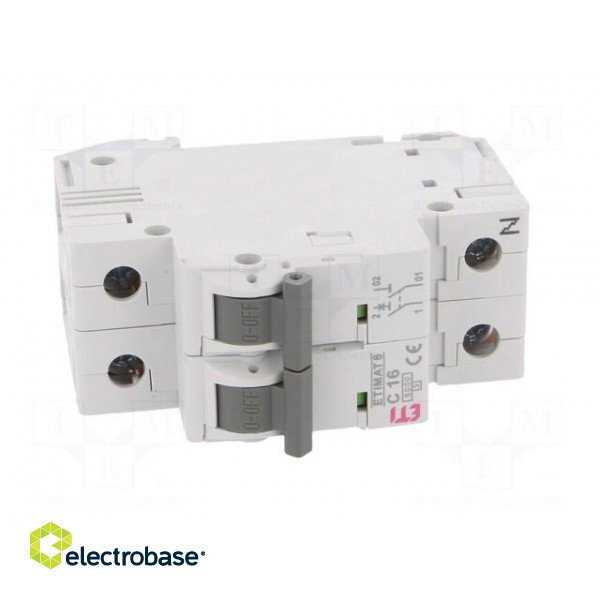 Circuit breaker | 230/400VAC | Inom: 16A | Poles: 1+N | Charact: C | 6kA image 9