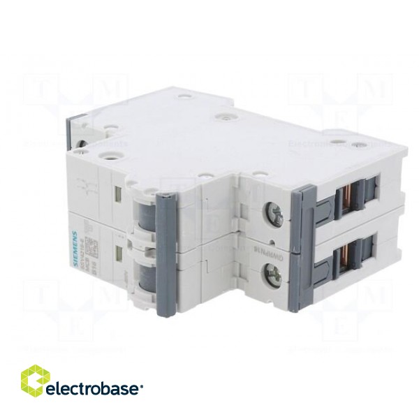 Circuit breaker | 230/400VAC | Inom: 16A | Poles: 2 | Charact: B | 10kA image 2