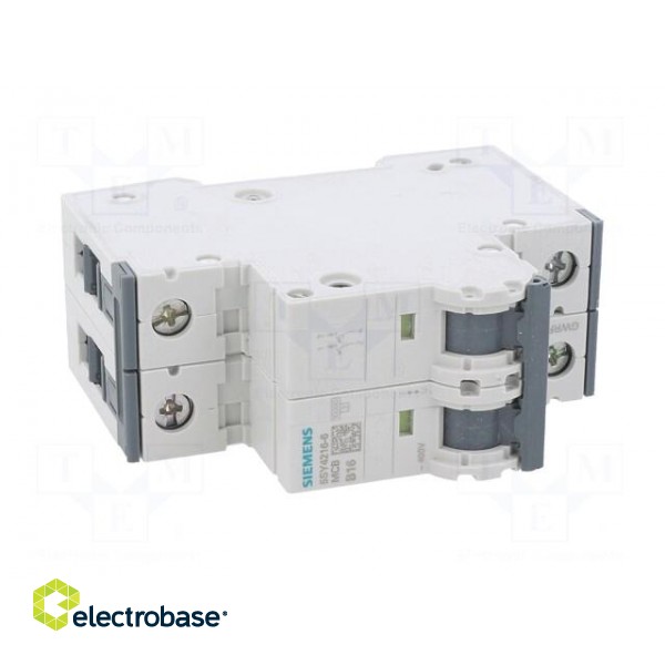 Circuit breaker | 230/400VAC | Inom: 16A | Poles: 2 | Charact: B | 10kA image 9