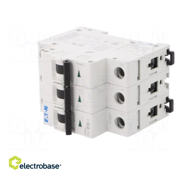 Circuit breaker | 230/400VAC | Inom: 16A | Poles: 3 | DIN | Charact: B image 2