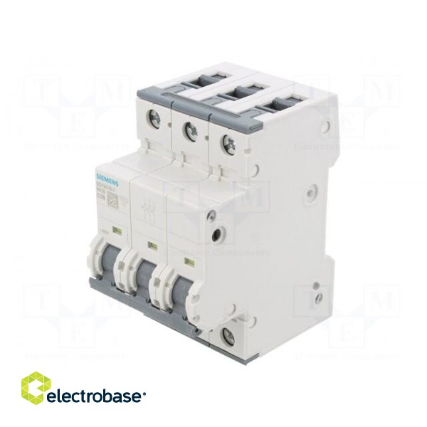 Circuit breaker | 230/400VAC | Inom: 16A | Poles: 3 | Charact: C | 10kA image 1