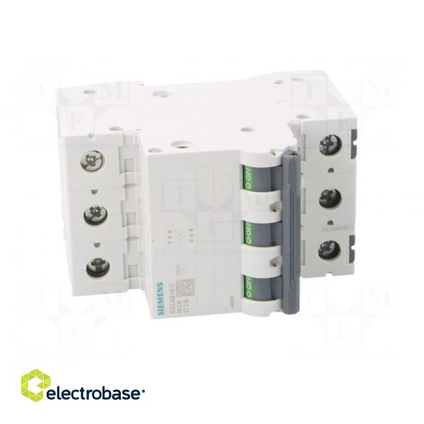 Circuit breaker | 230/400VAC | Inom: 16A | Poles: 3 | Charact: C | 10kA image 9