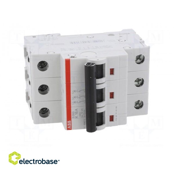 Circuit breaker | 230/400VAC | Inom: 16A | Poles: 3 | Charact: K | 6kA image 9