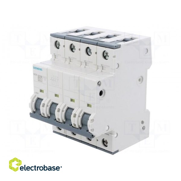 Circuit breaker | 230/400VAC | Inom: 16A | Poles: 3+N | Charact: B | 6kA