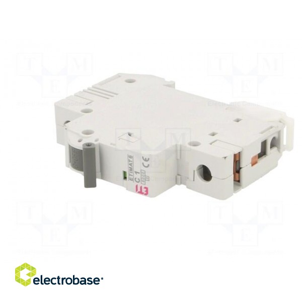 Circuit breaker | 230/400VAC | Inom: 1A | Poles: 1 | Charact: C | 6kA image 2