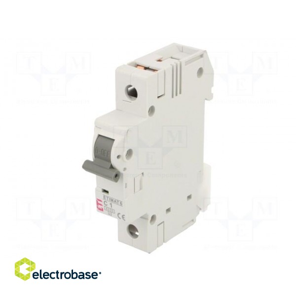 Circuit breaker | 230/400VAC | Inom: 1A | Poles: 1 | Charact: C | 6kA image 1