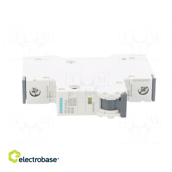 Circuit breaker | 230/400VAC | Inom: 20A | Poles: 1 | Charact: B | 10kA image 9