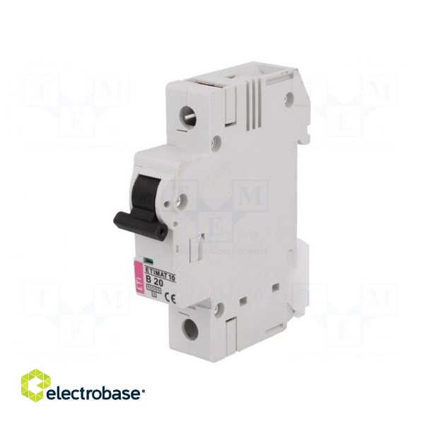 Circuit breaker | 230VAC | Inom: 20A | Poles: 1 | DIN | Charact: B | 10kA image 1
