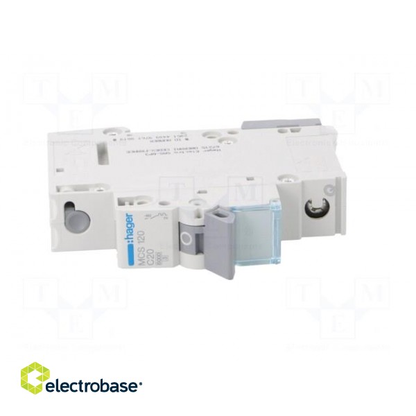 Circuit breaker | 230/400VAC | Inom: 20A | Poles: 1 | Charact: C | 6kA image 9