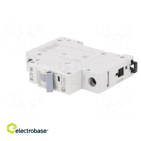Circuit breaker | 230/400VAC | Inom: 20A | Poles: 1 | DIN | Charact: C image 2