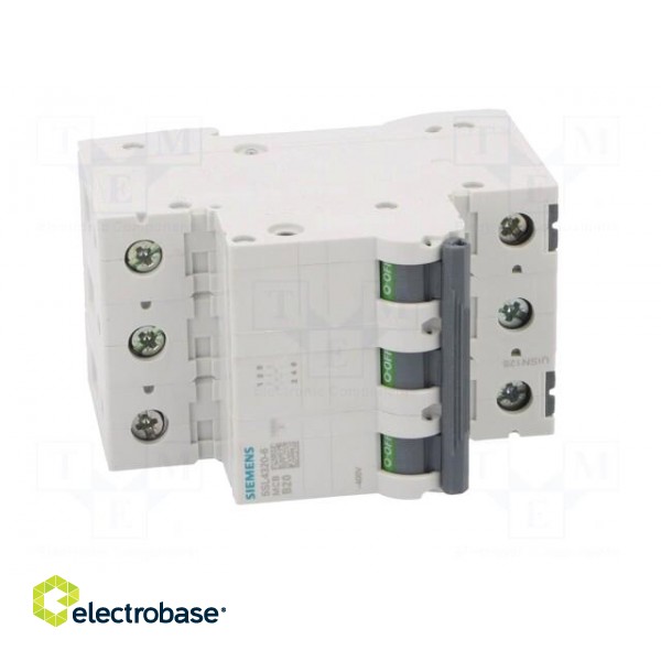 Circuit breaker | 230/400VAC | Inom: 20A | Poles: 3 | Charact: B | 10kA image 9