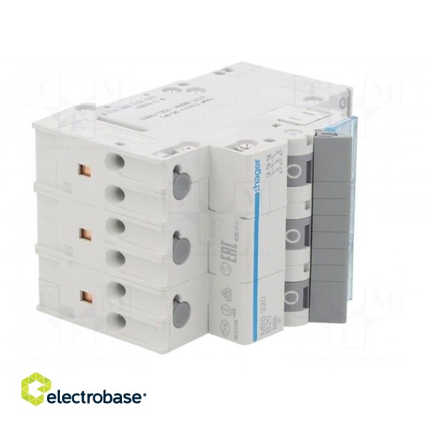 Circuit breaker | 230/400VAC | Inom: 20A | Poles: 3 | Charact: B | 6kA image 8