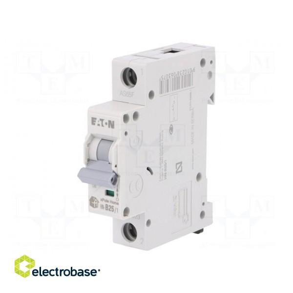 Circuit breaker | 230/400VAC | Inom: 25A | Poles: 1 | DIN | Charact: B image 1