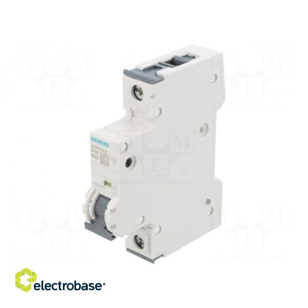 Circuit breaker | 230/400VAC | Inom: 25A | Poles: 1 | Charact: B | 6kA image 1