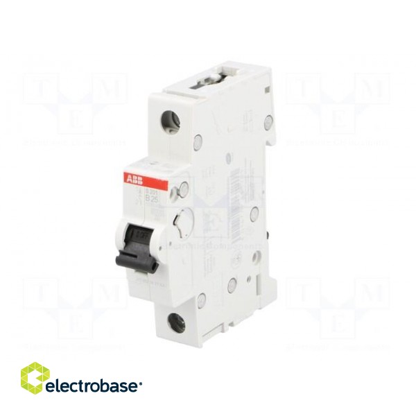 Circuit breaker | 230VAC | Inom: 25A | Poles: 1 | DIN | Charact: B | 6kA image 2