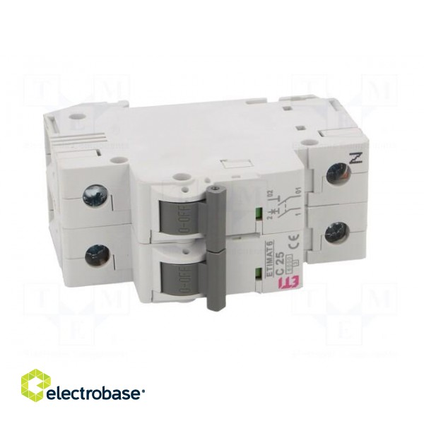 Circuit breaker | 230/400VAC | Inom: 25A | Poles: 1+N | Charact: C | 6kA image 9