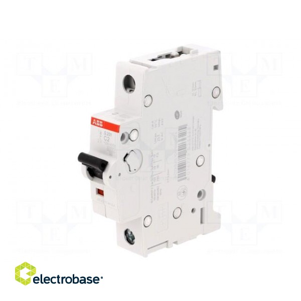 Circuit breaker | 230/400VAC | Inom: 2A | Poles: 1 | Charact: C | 6kA image 1