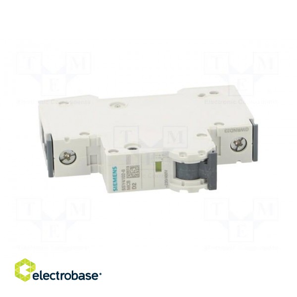 Circuit breaker | 230/400VAC | Inom: 2A | Poles: 1 | Charact: D | 10kA image 9