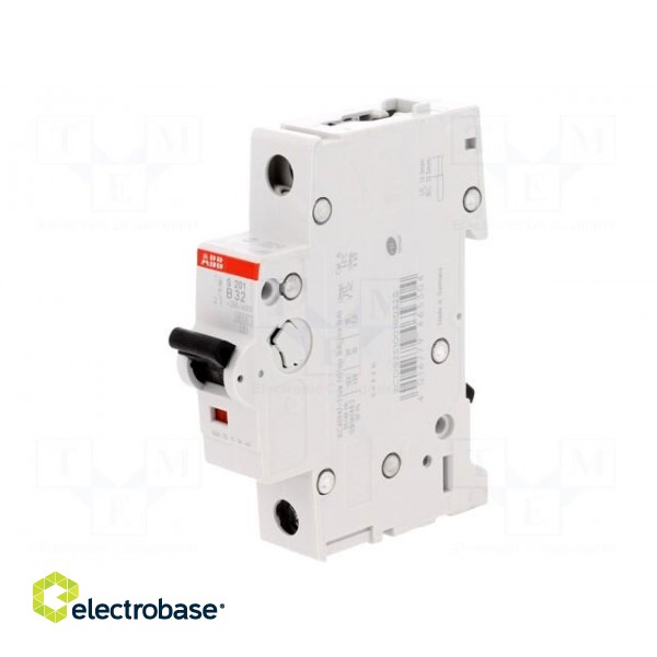 Circuit breaker | 230VAC | Inom: 32A | Poles: 1 | DIN | Charact: B | 6kA image 1