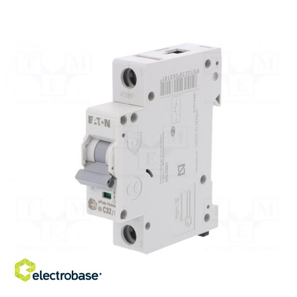 Circuit breaker | 230/400VAC | Inom: 32A | Poles: 1 | DIN | Charact: C image 1