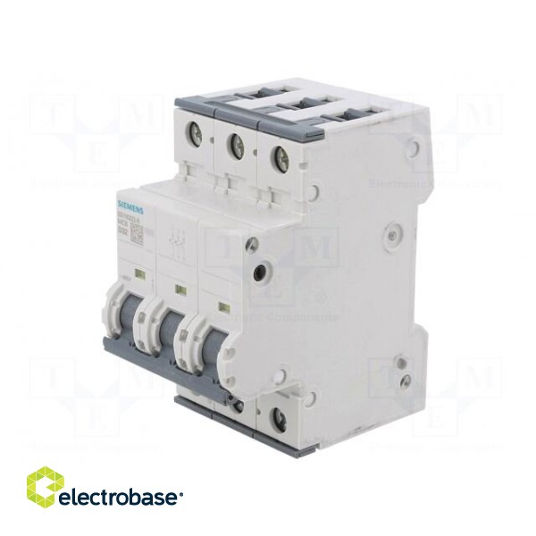 Circuit breaker | 230/400VAC | Inom: 32A | Poles: 3 | Charact: D | 10kA image 1