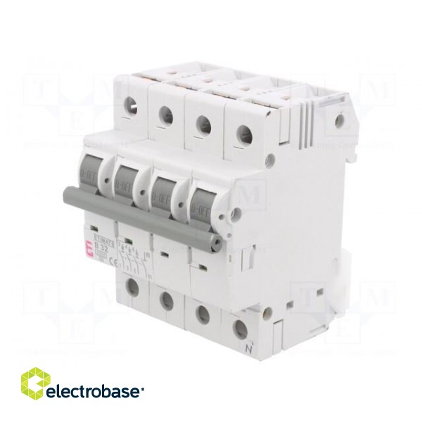 Circuit breaker | 230/400VAC | Inom: 32A | Poles: 3+N | Charact: B | 6kA image 1