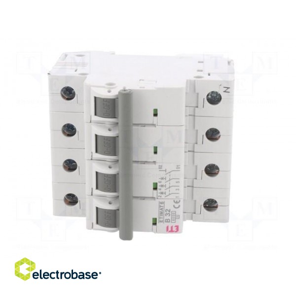 Circuit breaker | 230/400VAC | Inom: 32A | Poles: 3+N | Charact: B | 6kA image 9