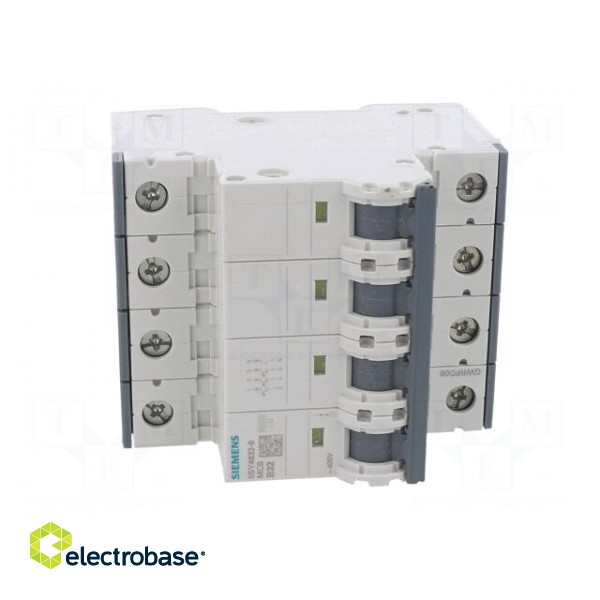 Circuit breaker | 230/400VAC | Inom: 32A | Poles: 3+N | Charact: B | 10kA image 9