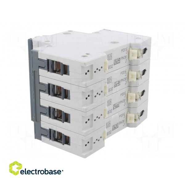 Circuit breaker | 230/400VAC | Inom: 32A | Poles: 3+N | Charact: B | 10kA image 4