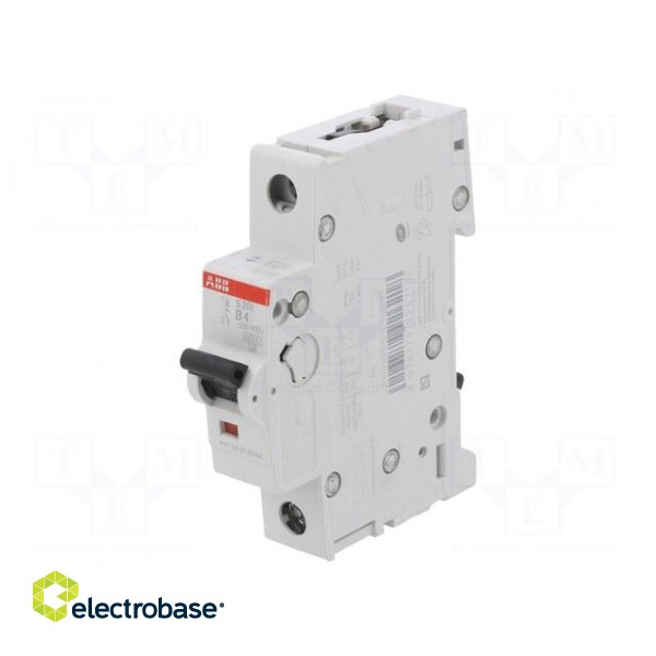 Circuit breaker | 230/400VAC | Inom: 4A | Poles: 1 | Charact: B | 6kA image 1