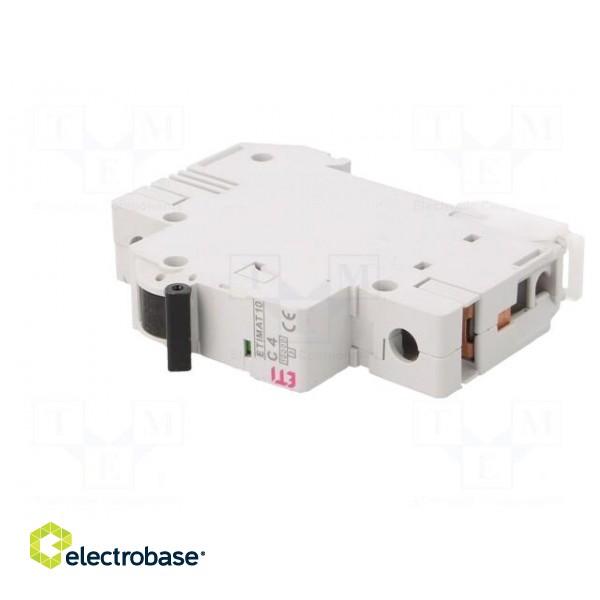 Circuit breaker | 230/400VAC | Inom: 4A | Poles: 1 | Charact: C | 10kA image 2