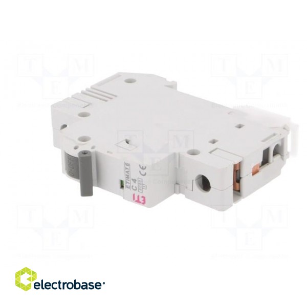 Circuit breaker | 230/400VAC | Inom: 4A | Poles: 1 | Charact: C | 6kA image 2
