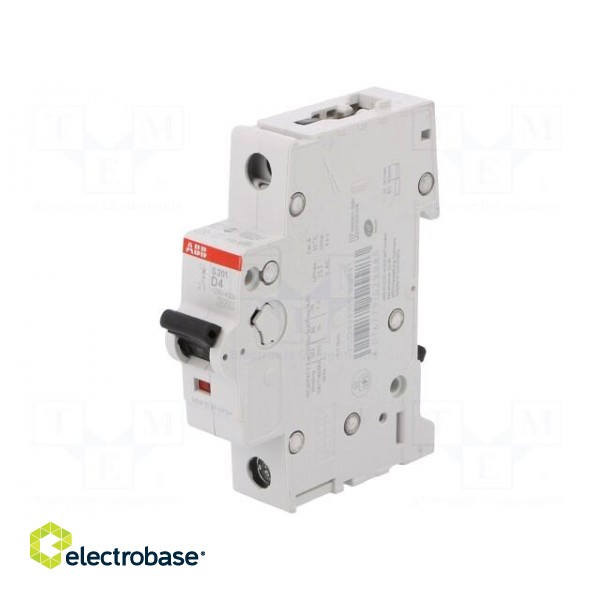 Circuit breaker | Inom: 4A | Poles: 1 | DIN | Charact: D | 6kA | IP20 image 1