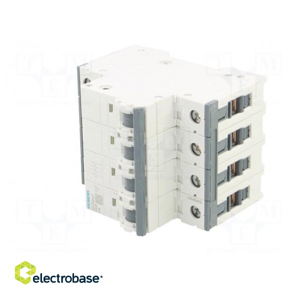 Circuit breaker | 230/400VAC | Inom: 4A | Poles: 4 | Charact: C | 6kA image 2