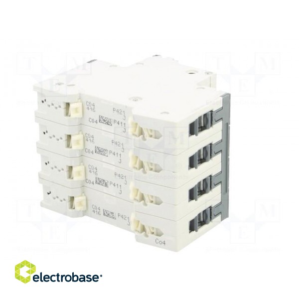 Circuit breaker | 230/400VAC | Inom: 4A | Poles: 4 | Charact: C | 6kA image 6