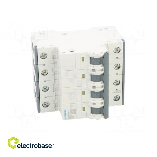 Circuit breaker | 230/400VAC | Inom: 4A | Poles: 4 | Charact: C | 6kA image 9