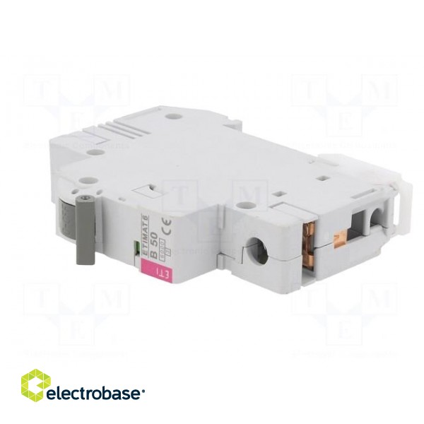 Circuit breaker | 230/400VAC | Inom: 50A | Poles: 1 | Charact: B | 6kA image 2