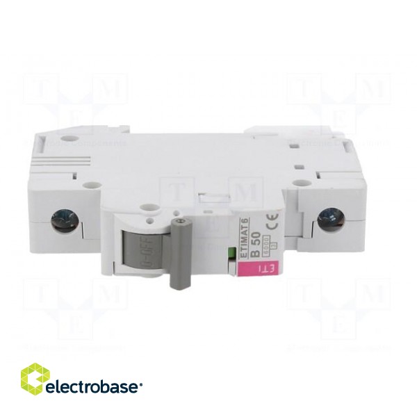 Circuit breaker | 230/400VAC | Inom: 50A | Poles: 1 | Charact: B | 6kA image 9