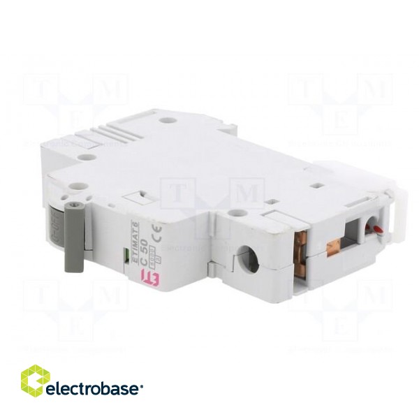 Circuit breaker | 230/400VAC | Inom: 50A | Poles: 1 | Charact: C | 6kA image 2