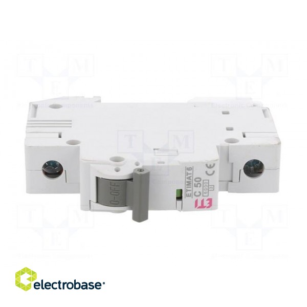 Circuit breaker | 230/400VAC | Inom: 50A | Poles: 1 | Charact: C | 6kA image 9