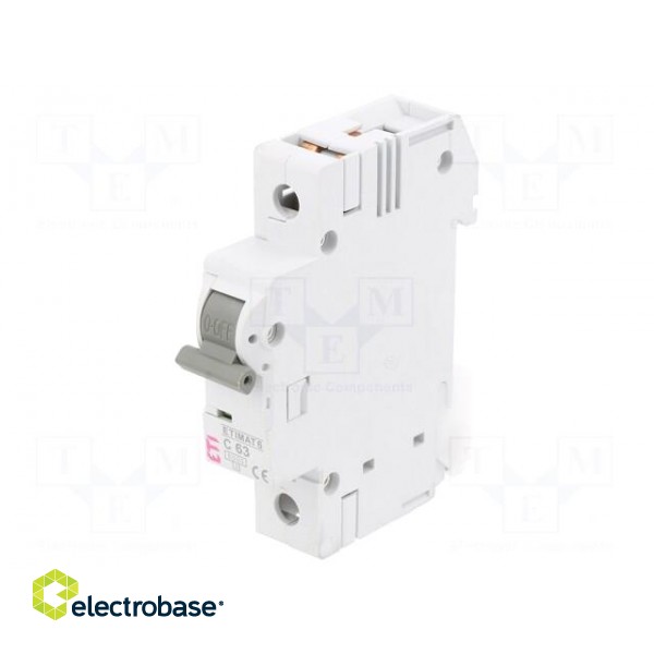 Circuit breaker | 230/400VAC | Inom: 63A | Poles: 1 | Charact: C | 6kA image 1