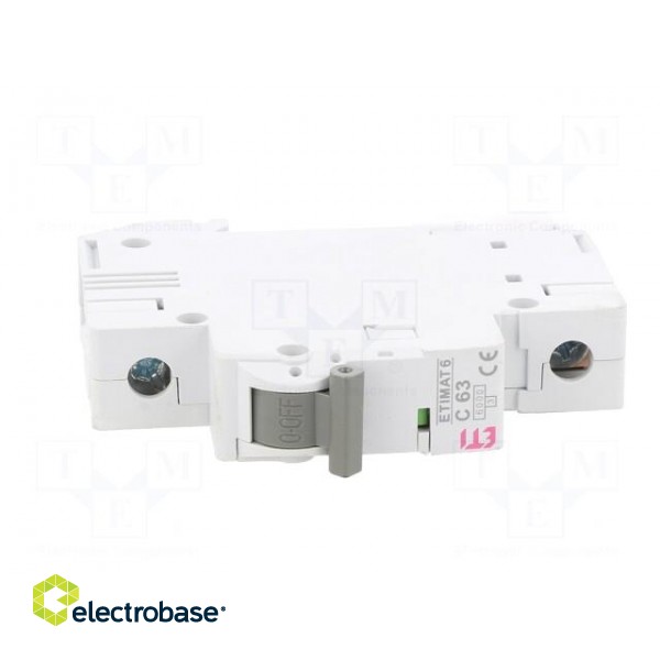 Circuit breaker | 230/400VAC | Inom: 63A | Poles: 1 | Charact: C | 6kA image 9